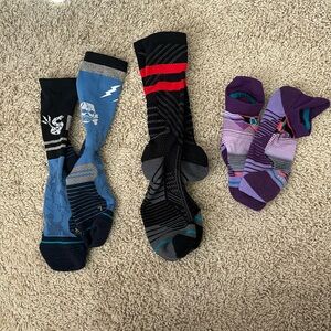 3 pairs of Stance socks.